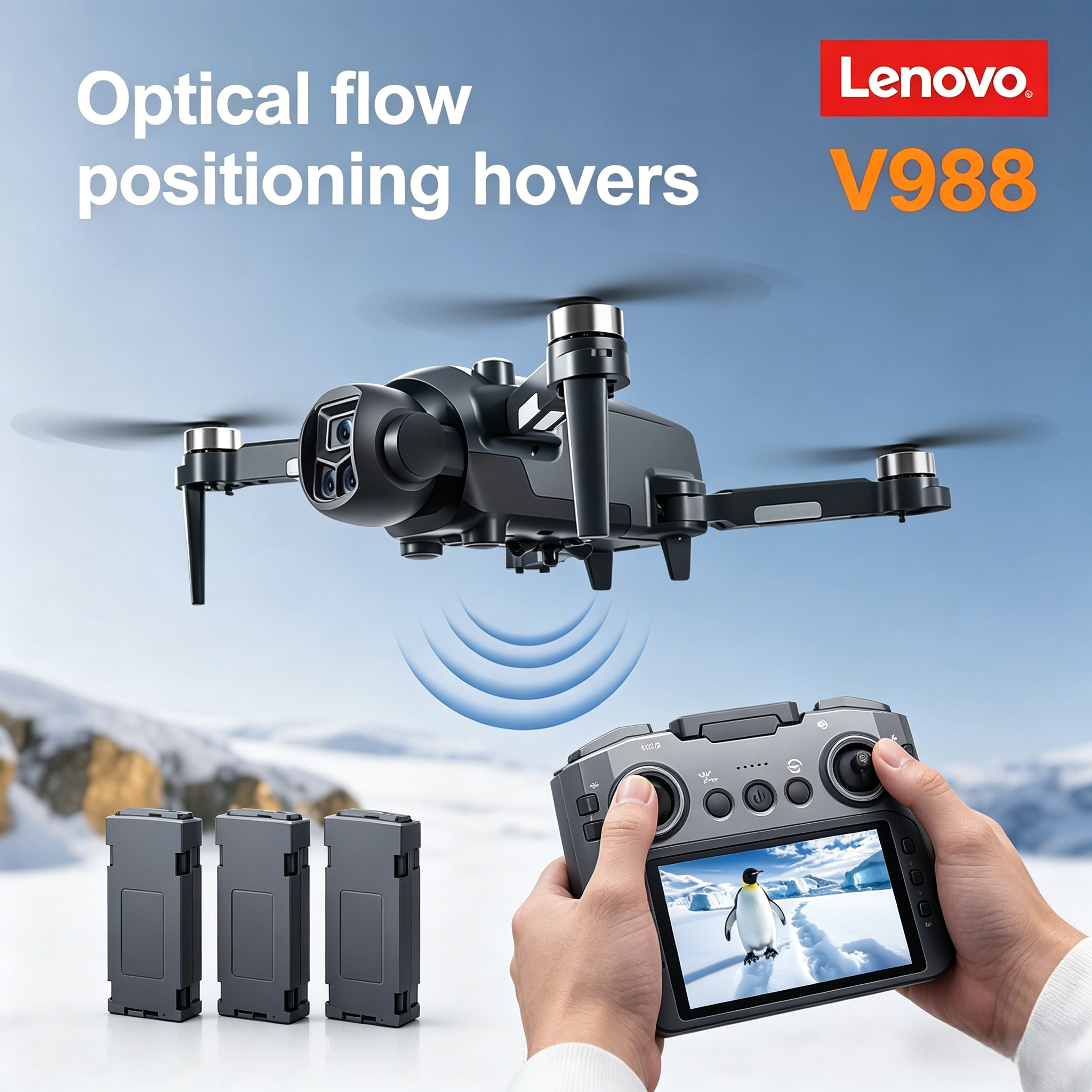 Drone Multispectral - Lenovo V988 8K Professional 4K Drone
