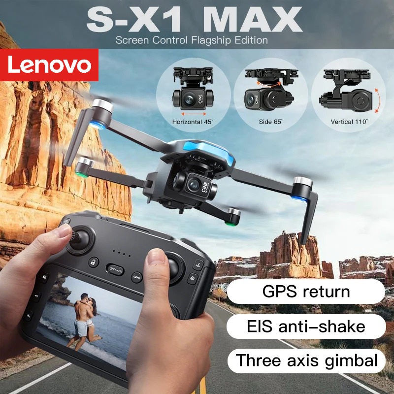 Drone Thermal Imaging - Lenovo GPS S-X1 Drone Three-axis gimbal