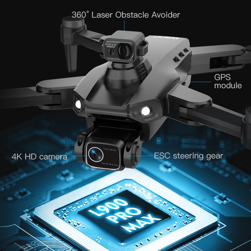 L900 Pro SE MAX GPS Drone 4K P - огляд і ціна Drone Lidar