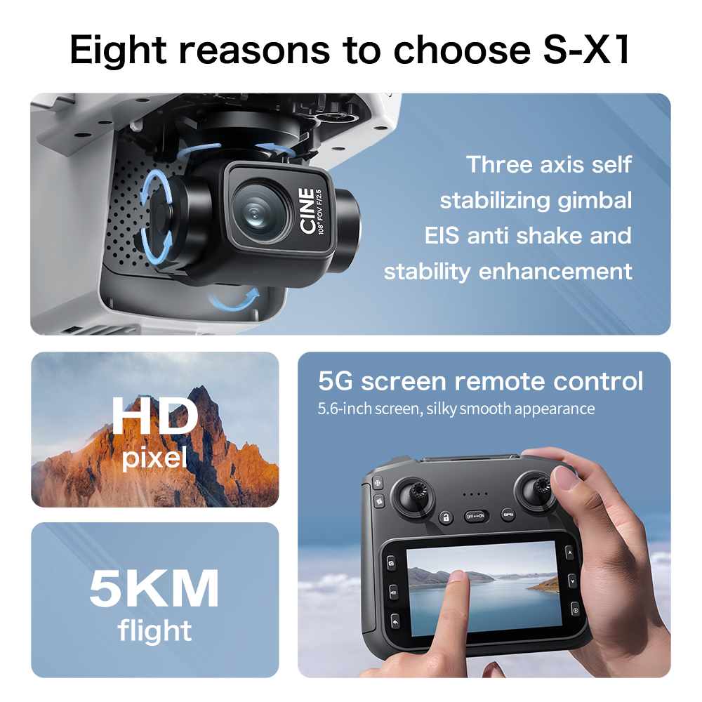 Lenovo S-X1 Drone 8K HD Profes - огляд і ціна Drone Multispectral