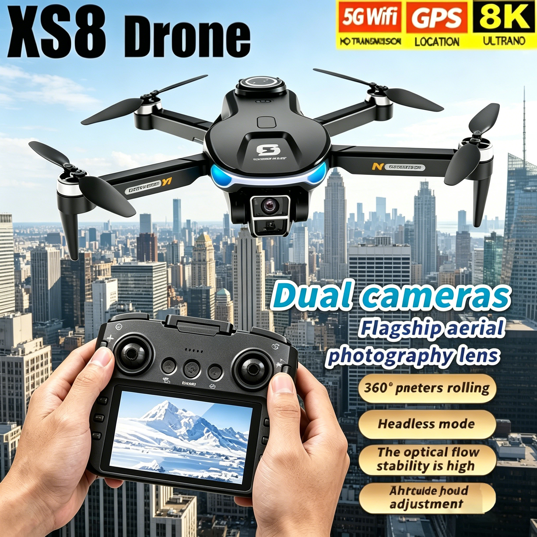 HD 8K Professional GPS Drone w - огляд і ціна Drone Photogrammetry
